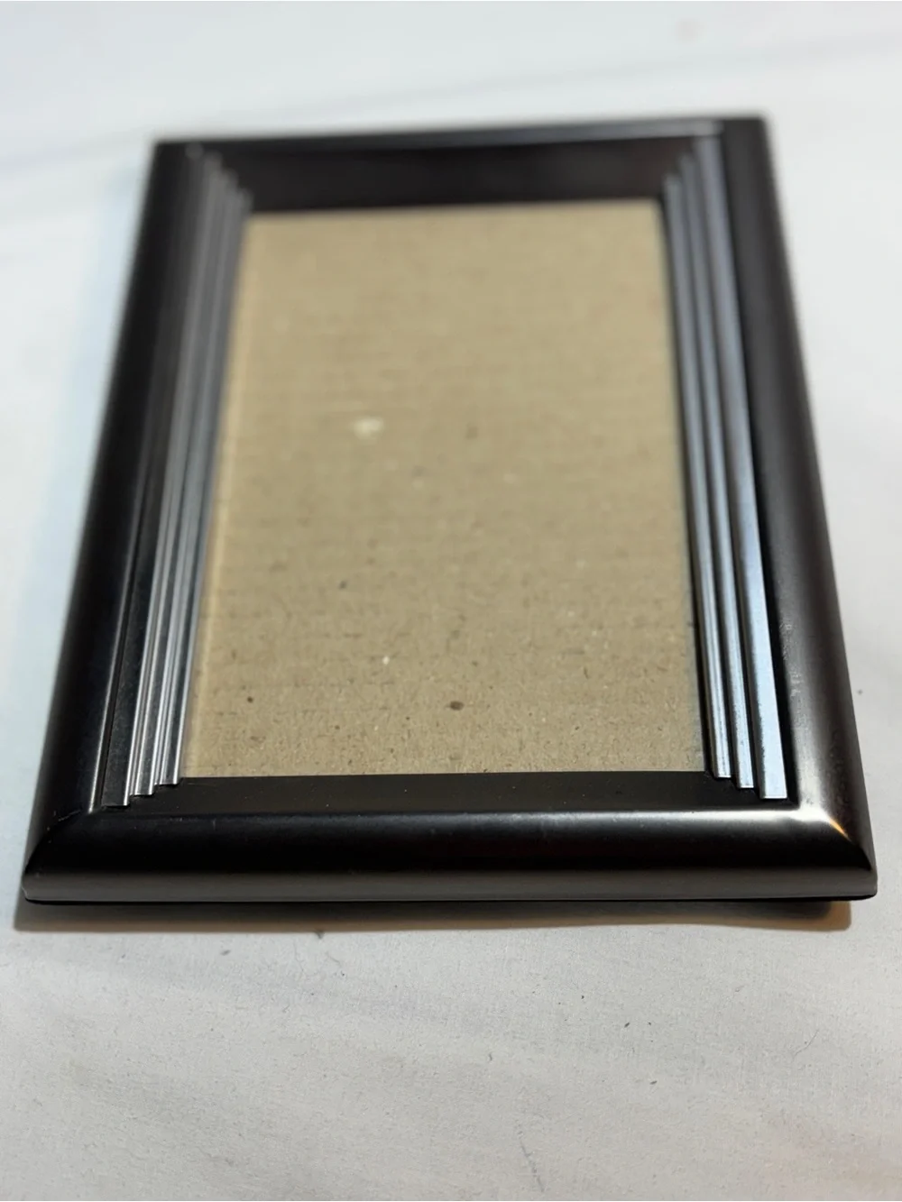 Classic Burns of Boston silver and steel gray Photo Frame 4x6